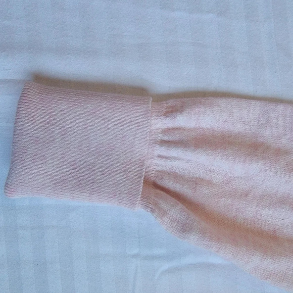 NWT Cynthia Rowley Active Pink Turtleneck Sweater Sweatshirt Ribbed Cowl Neck M - Picture 5 of 12